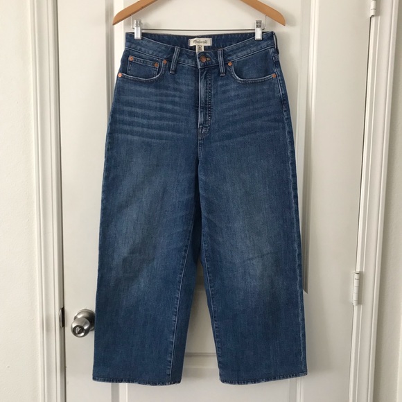 Madewell Curvy Slim Wide Leg Jeans Newington Wash Size 28 - Picture 5 of 10